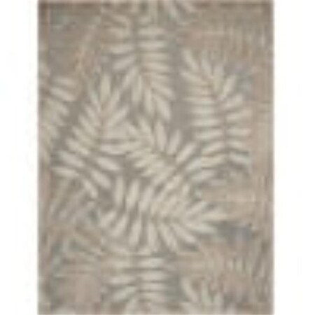 Palacedesigns 8 x 11 ft. Natural Leaves Indoor & Outdoor Area Rug - Natural - 8' x 11' PA3657713